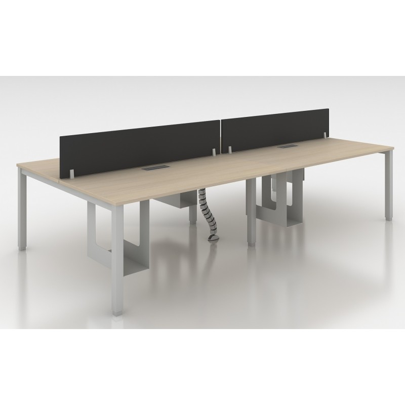 Bench Tempo 2 postes bureaux collaborateurs Cap Office Maroc