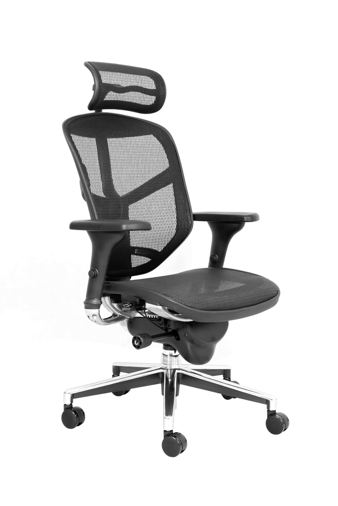 Fauteuil de direction Enjoy Elite résille noire Ergohuman Cap Office Maroc