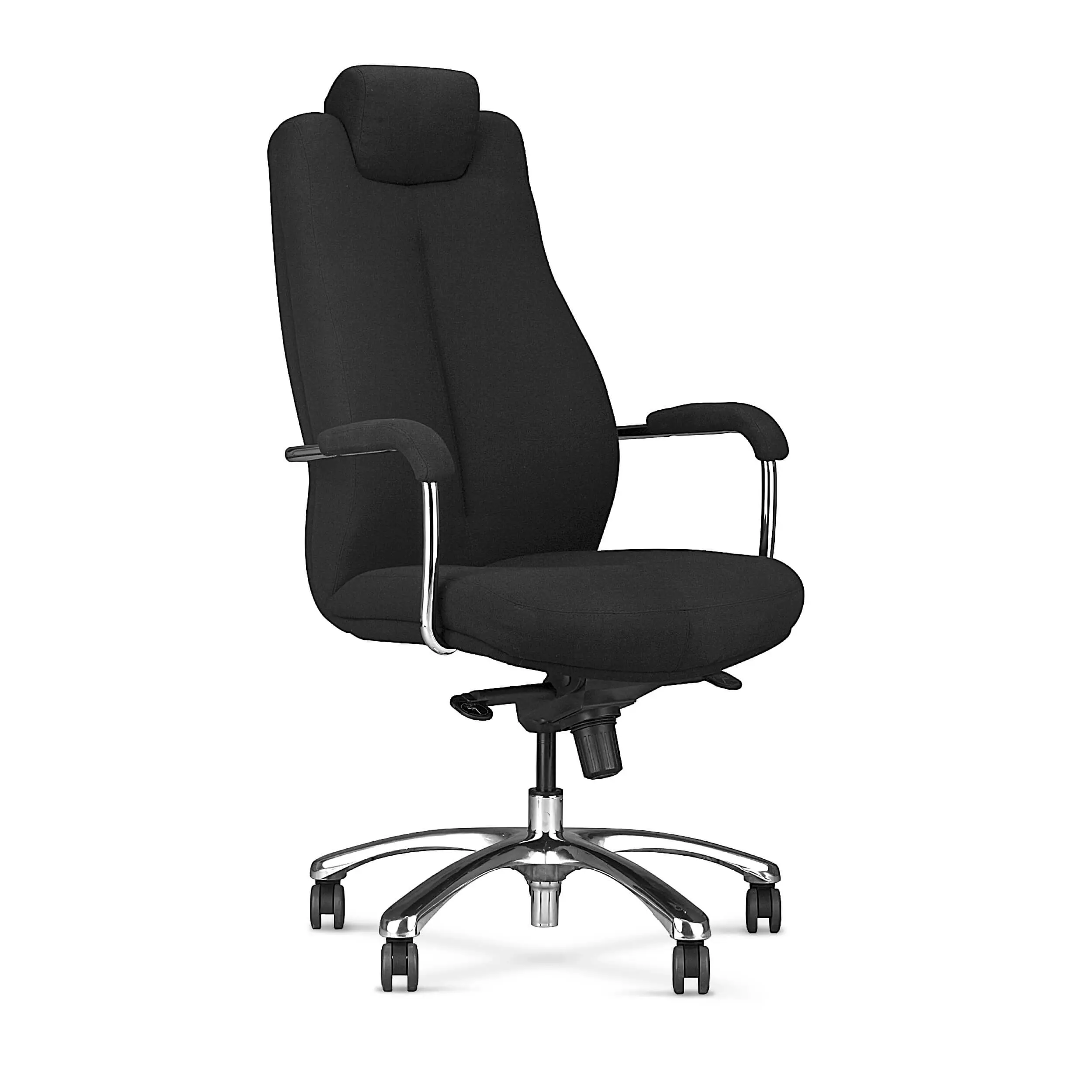 Fauteuil de direction Sonata 24/7 tissu noir avec appui-tête Nowy Styl Cap Office Maroc